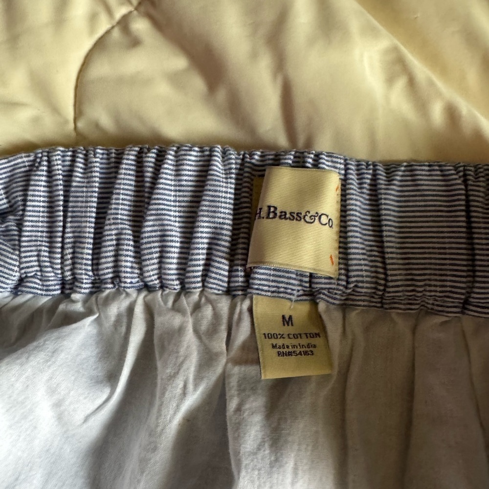 H. Bass & Co blue and white striped Women's Skirt - Picture 4 of 8